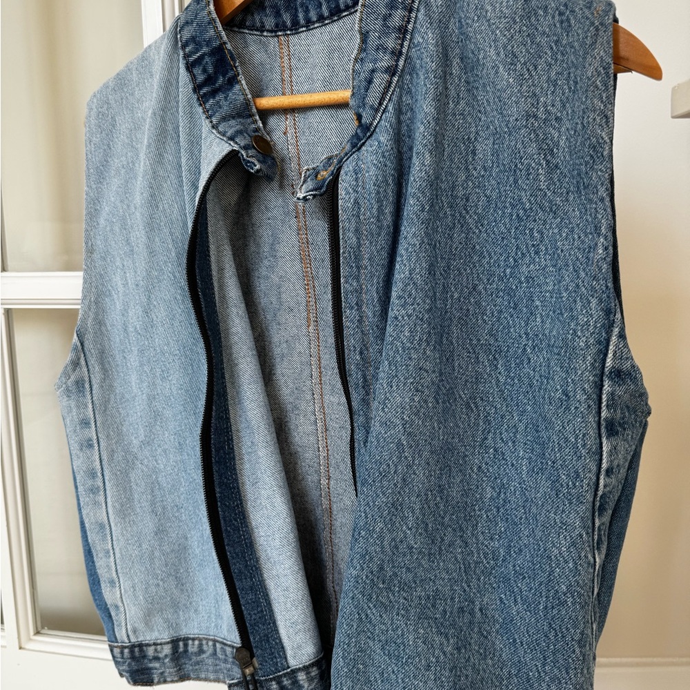 Vintage Denim Vest - multiple Blue from Chelsea market NYC